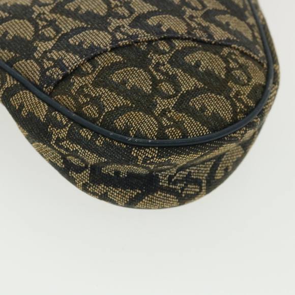 Christian Dior Trotter Canvas Saddle Pouch Pouch Blue Auth 35645 - Picture 8 of 16